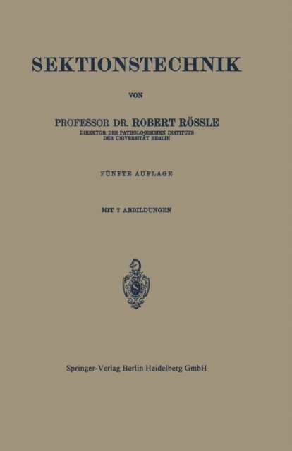 Robert Rossle - Sektionstechnik, E-bok