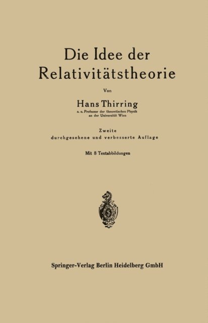 Hans Thirring - Die Idee der Relativitätstheorie, E-bok. Tillgänglighet: Lägg i varukorg