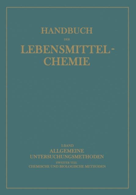J. Tillmans, A. Juckenack, A. Bomer - Allgemeine Untersuchungsmethoden, E-bok