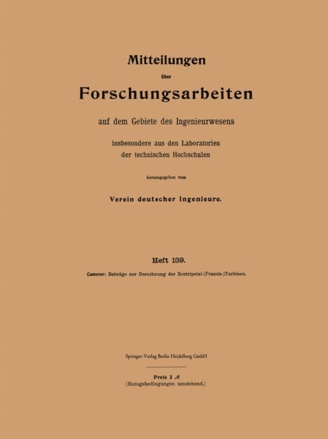Rudolf Camerer - Mitteilungen über Forschungsarbeiten auf dem Gebiete des Ingenieurwesens, E-bok