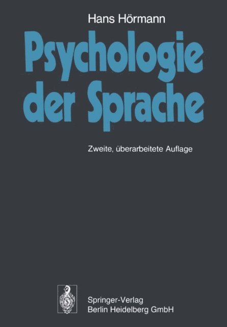 Hans Hormann - Psychologie der Sprache, E-bok
