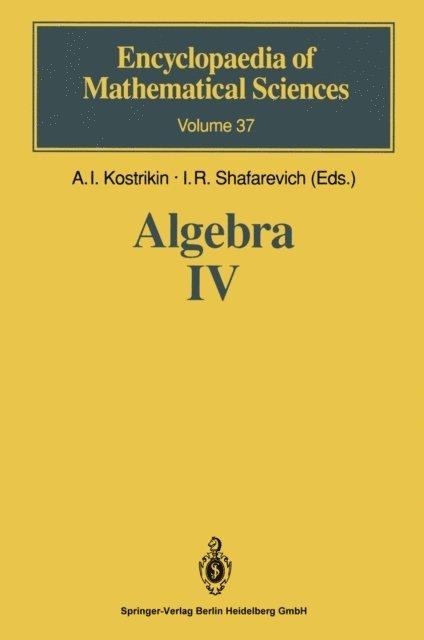 I.R. Shafarevich, A.I. Kostrikin - Algebra IV, E-bok