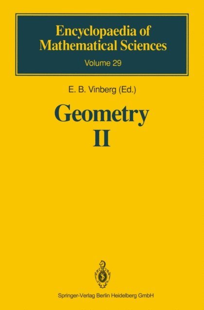 E.B. Vinberg - Geometry II, E-bok