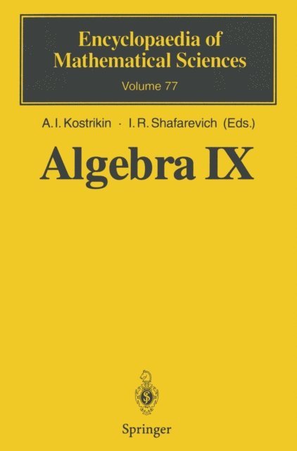 I.R. Shafarevich, A.I. Kostrikin - Algebra IX, E-bok