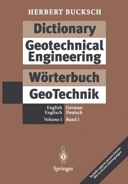 Herbert Bucksch - Dictionary Geotechnical Engineering / Wörterbuch GeoTechnik, E-bok