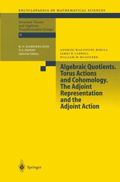 W.M. McGovern, J. Carrell, A. Bialynicki-Birula - Algebraic Quotients. Torus Actions and Cohomology. The Adjoint Representation and the Adjoint Action, E-bok