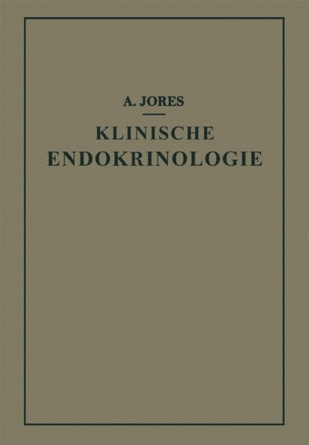 Arthur Jores - Klinische Endokrinologie, E-bok