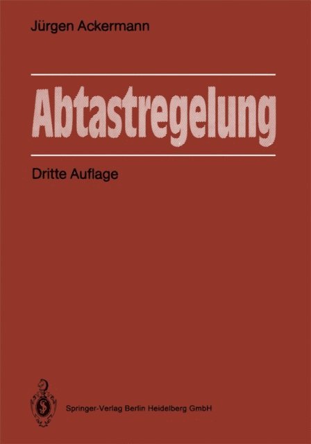 Jurgen Ackermann - Abtastregelung, E-bok