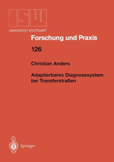 Christian Anders - Adaptierbares Diagnosesystem bei Transferstraßen, E-bok