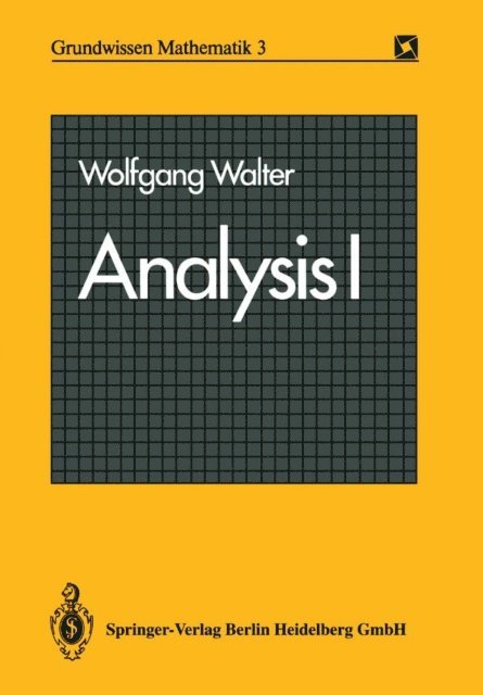 Wolfgang Walter - Analysis I, E-bok