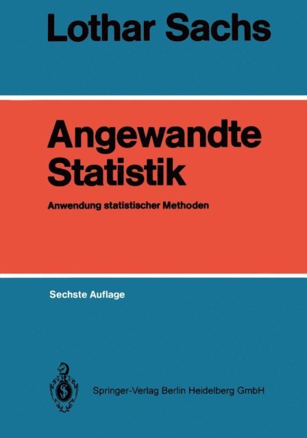 Lothar Sachs - Angewandte Statistik, E-bok