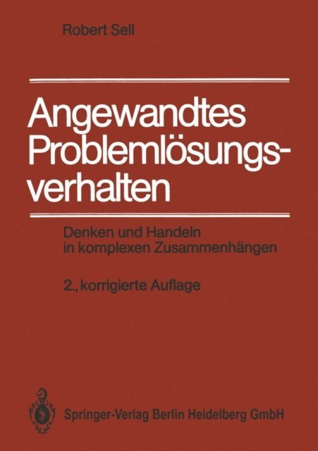 Robert Sell - Angewandtes Problemlösungsverhalten, E-bok