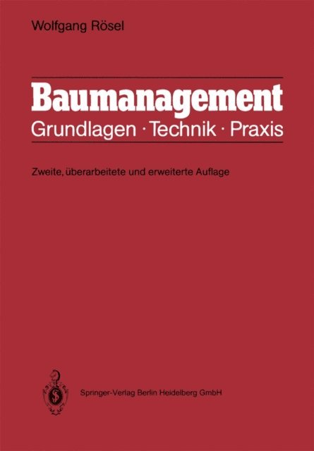 Wolfgang Rosel - Baumanagement, E-bok. Tillgänglighet: Lägg i varukorg