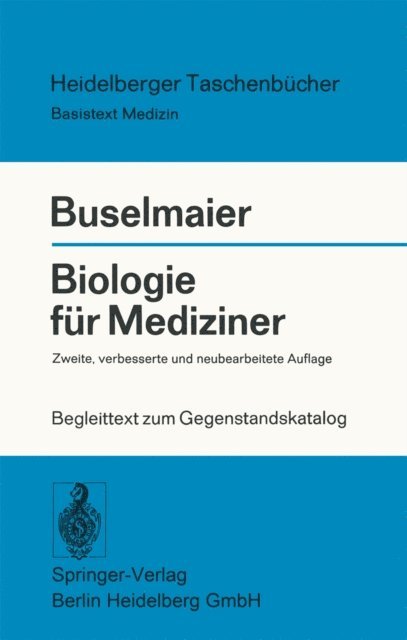 W. Buselmaier - Biologie für Mediziner, E-bok