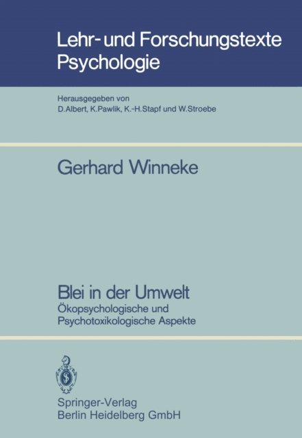 Gerhard Winneke - Blei in der Umwelt, E-bok