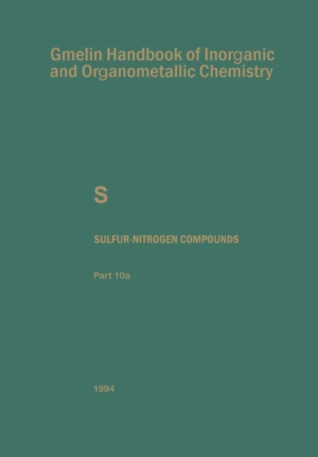 Alfons Kubny, Reimund Jotter, Hans-Jurgen Fachmann, Alfons Kubny, Reimund Jotter - Sulfur-Nitrogen Compounds, E-bok