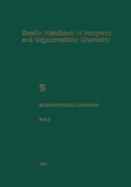 Birgit Leduc, Reimund Jotter, Brigitte Heibel, Hans-Jurgen Fachmann, Norbert Baumann, Reimund Jotter, Brigitte Heibel, Hans-Jurgen Fachmann, Norbert Baumann - S Sulfur-Nitrogen Compounds, E-bok