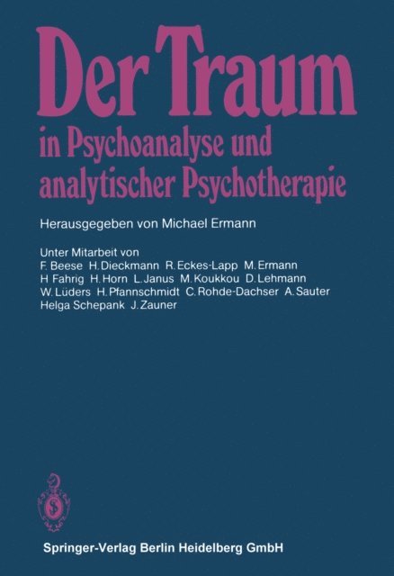 M. Ermann - Der Traum in Psychoanalyse und analytischer Psychotherapie, E-bok