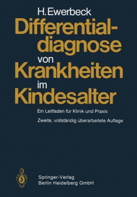H. Ewerbeck - Differentialdiagnose von Krankheiten im Kindesalter, E-bok