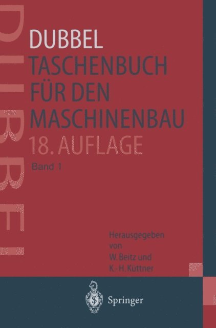 Karl-Heinz Kuttner, Wolfgang Beitz - DUBBEL - Taschenbuch für den Maschinenbau, E-bok