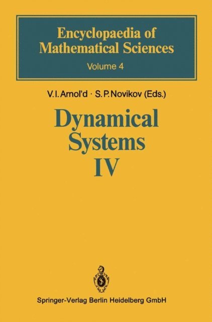 S.P. Novikov, V.I. Arnol'd - Dynamical Systems IV, E-bok