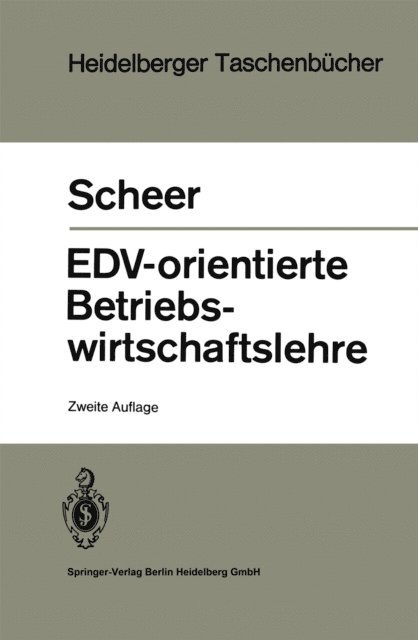 A.-W. Scheer - EDV-orientierte Betriebswirtschaftslehre, E-bok