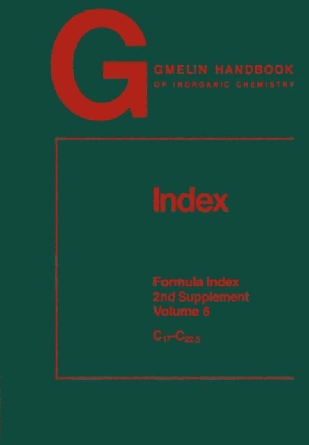 Rudolf Warncke, Paul Velic, Hans-Jurgen Richter-Ditten, Uwe Nohl, Renate Nohl, Bernd Kalbskopf, Renate Jonuschat, Helga Hartwig, Rainer Bohrer, Helga Hartwig - Index Formula Index, E-bok