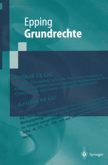 Volker Epping - Grundrechte, E-bok