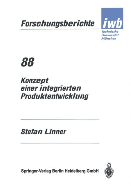 Stefan Linner - Konzept einer integrierten Produktentwicklung, E-bok