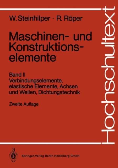 Rudolf Roper, Waldemar Steinhilper - Maschinen- und Konstruktionselemente, E-bok