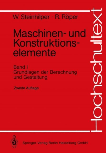 Rudolf Roper, Waldemar Steinhilper - Maschinen- und Konstruktionselemente, E-bok