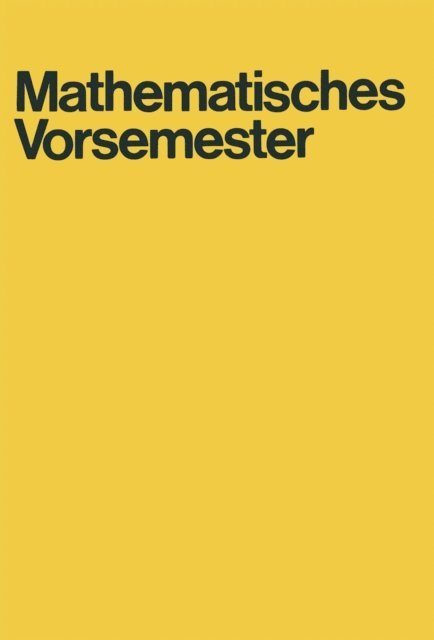 G. Richter - Mathematisches Vorsemester, E-bok