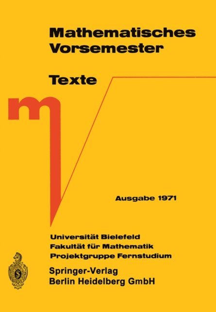 G. Richter - Mathematisches Vorsemester, E-bok