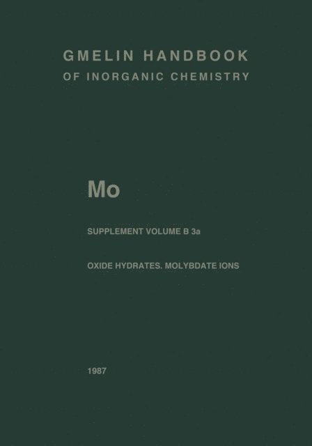 Ursula Trobisch, Karl-Heinz Tytko, Friedrich Schroder, Hartmut Katscher - Mo Molybdenum, E-bok