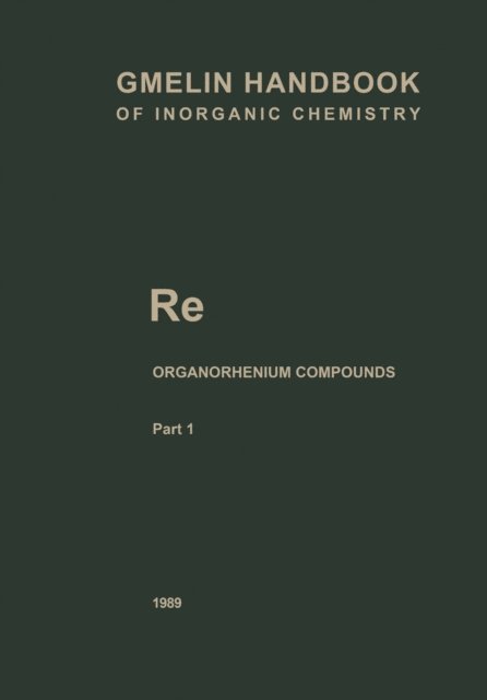 Manfred Winter - Re Organorhenium Compounds, E-bok