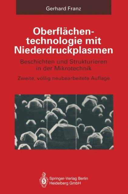 Gerhard Franz - Oberflächentechnologie mit Niederdruckplasmen, E-bok