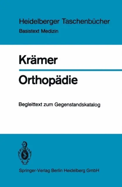 J. Kramer - Orthopädie, E-bok. Tillgänglighet: Lägg i varukorg