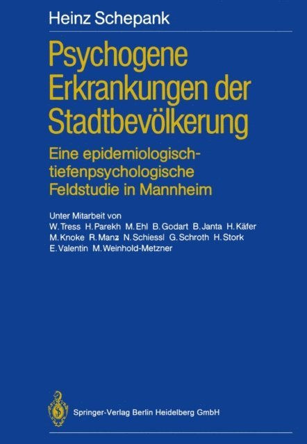 Heinz Schepank - Psychogene Erkrankungen der Stadtbevölkerung, E-bok