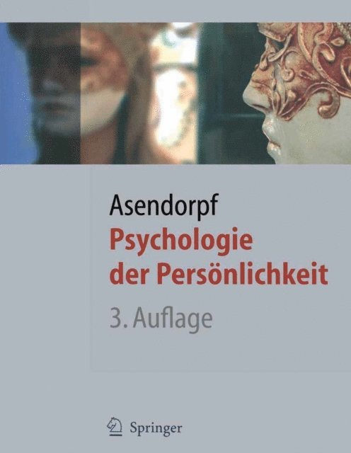 Jens B. Asendorpf - Psychologie der Persönlichkeit, E-bok