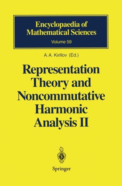 A.A. Kirillov - Representation Theory and Noncommutative Harmonic Analysis II, E-bok