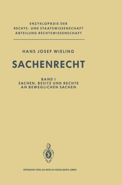 Hans Josef Wieling - Sachenrecht, E-bok