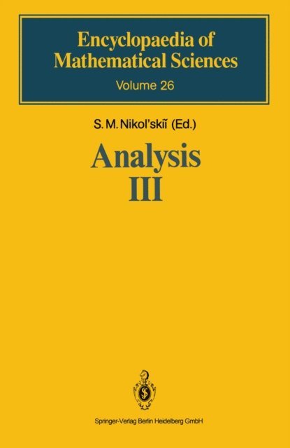 S. M. Nikol'skii - Analysis III, E-bok