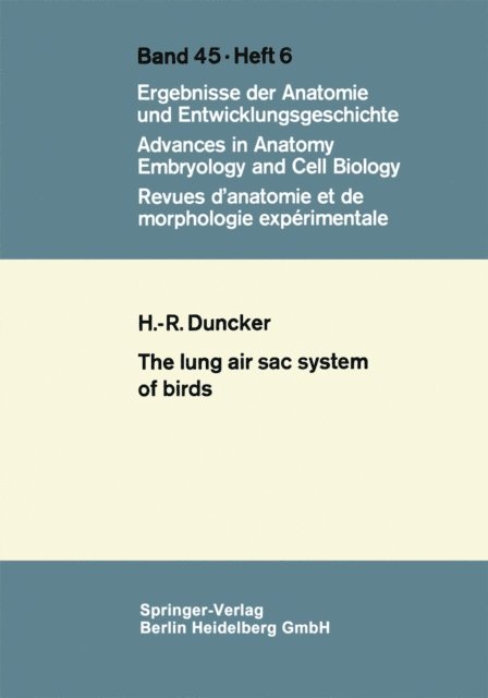 Hans-Rainer Duncker - Lung Air Sac System of Birds, E-bok