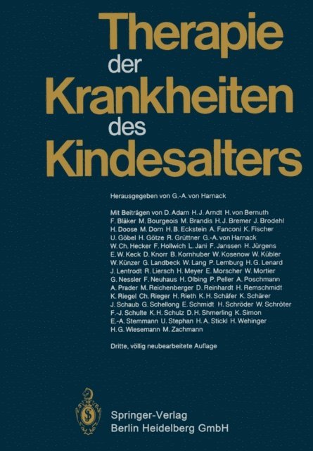 Gustav-Adolf v. Harnack - Therapie der Krankheiten des Kindesalters, E-bok