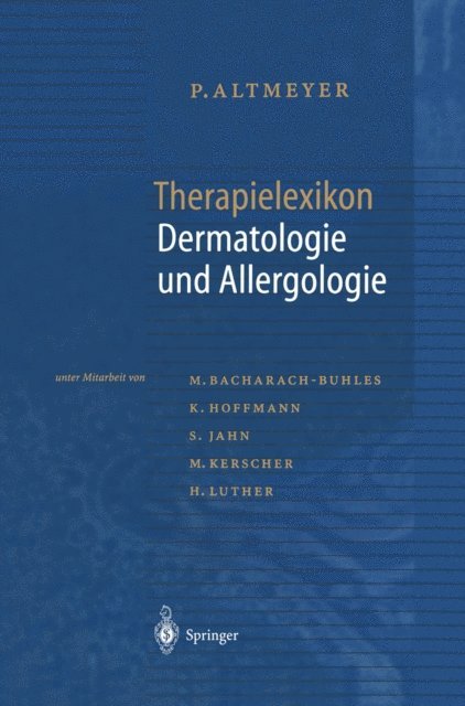 Peter Altmeyer - Therapielexikon Dermatologie und Allergologie, E-bok