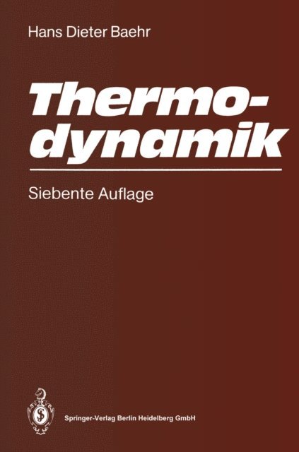 Hans D. Baehr - Thermodynamik, E-bok