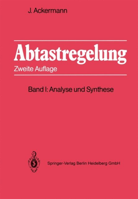 Jurgen Ackermann - Abtastregelung, E-bok