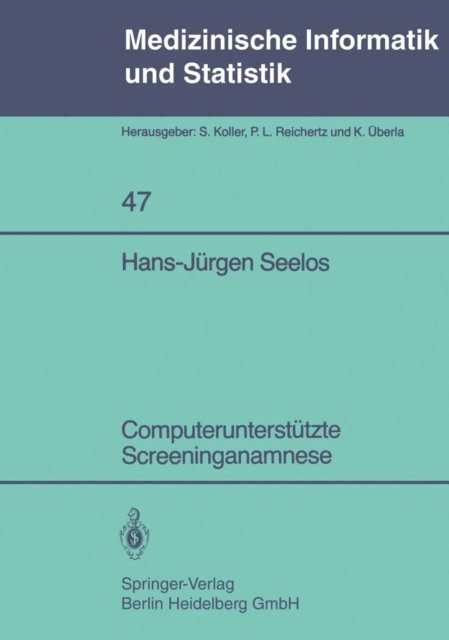 H.-J. Seelos - Computerunterstützte Screeninganamnese, E-bok. Tillgänglighet: Lägg i varukorg