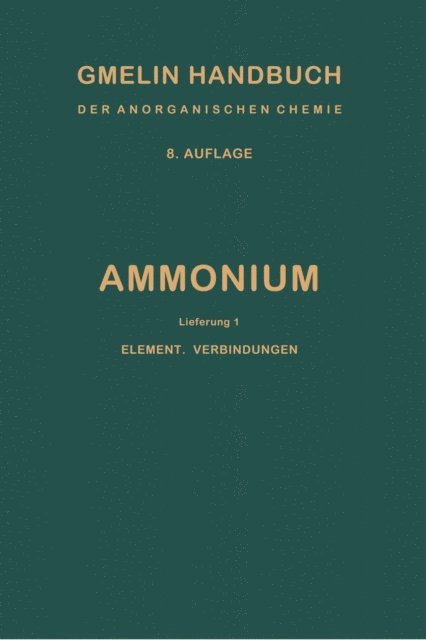 Leopold Gmelin - Ammonium, E-bok
