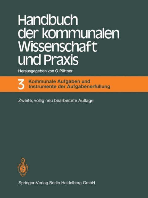 Gunter Puttner - Handbuch der kommunalen Wissenschaft und Praxis, E-bok